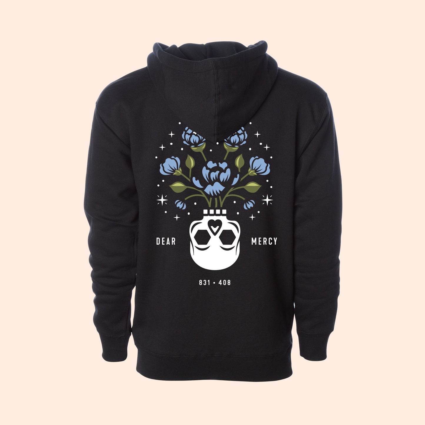 Flower Vase Hooded Pullover