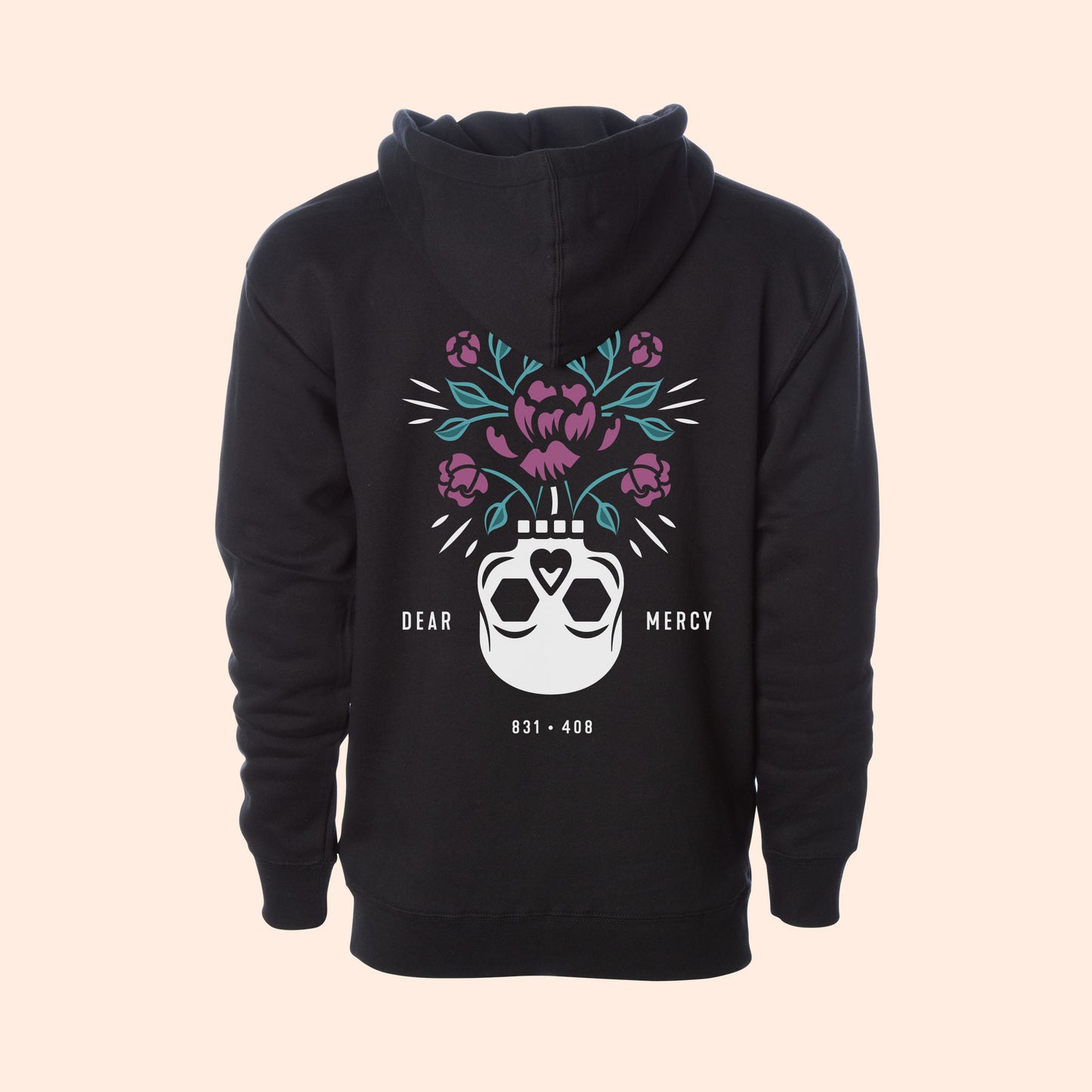 Flower Vase Hooded Pullover