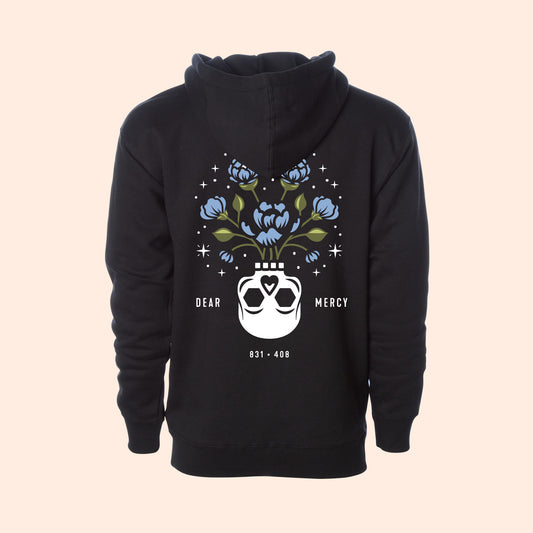 Flower Vase Hooded Pullover